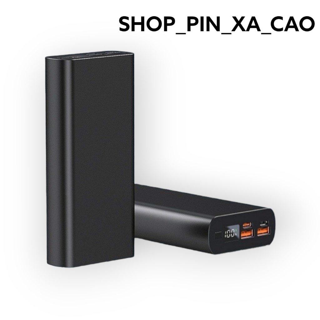 Box sạc nhanh 2 cell lipo 1260110 PD3.0, QC4.0 - 22,5W vỏ nhôm, chưa có pin F12
