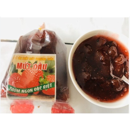 Túi 500g Mút dâu pha nước dùng chế biến đa dạng các món
