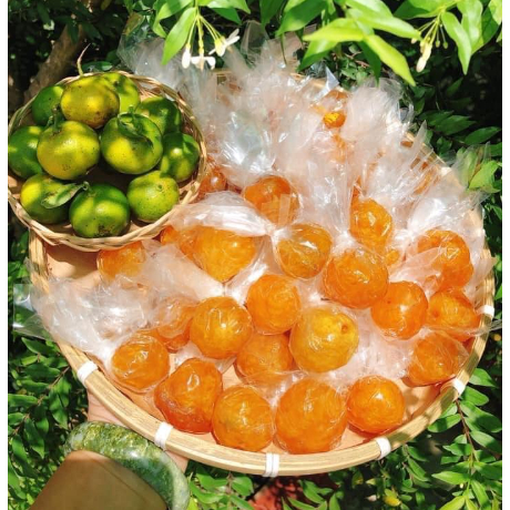 1KG Mứt tắc ép nguyên trái dùng pha nước, làm mứt