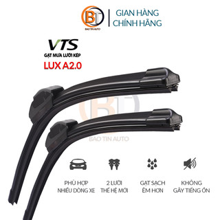 Gạt mưa oto Vinfast Lux A2.0 thanh gạt kính nước mưa ôtô lưỡi kép khung mềm 2 lưỡi thương hiệu VTS
