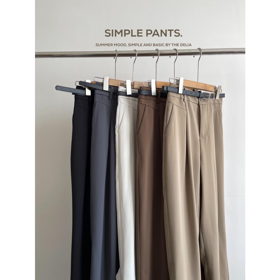 292 QUẦN VẢI BAGGY MỘT CÚC KÈM BELT