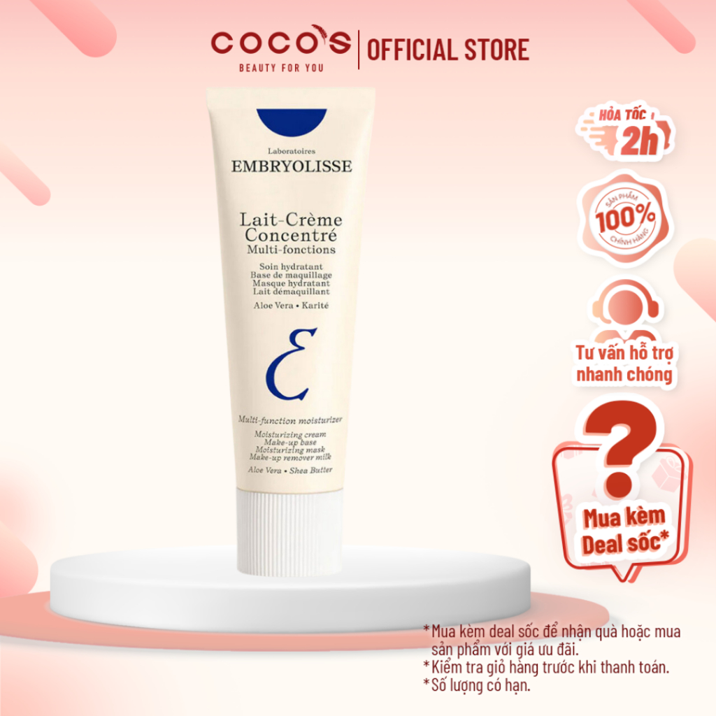 Sữa Dưỡng Ẩm Siêu Phục Hồi Embryolisse Lait Creme Concentre 30ml