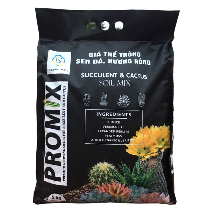 Giá thể trồng sen đá, xương rồng Promix bao 14l( khoảng 5kg)