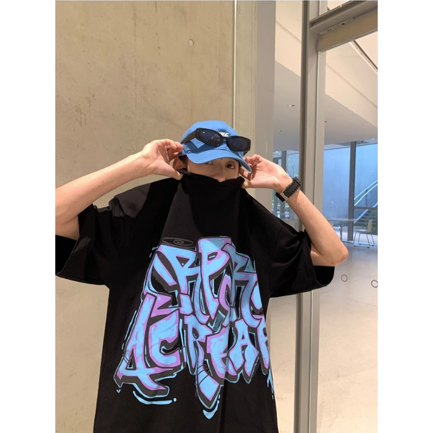 Áo Phông Nam Nữ Tay Lỡ Cổ Tròn Phối Chữ ERP Siêu Sắc Nét Siêu Đẹp , Chất Liệu Cotton 100% Thoáng Mát Thám Hút Mồ Hôi Tốt