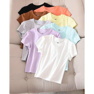 Áo Croptop cotton Uni Japan