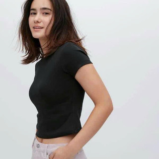 Áo Croptop cotton Uni Japan