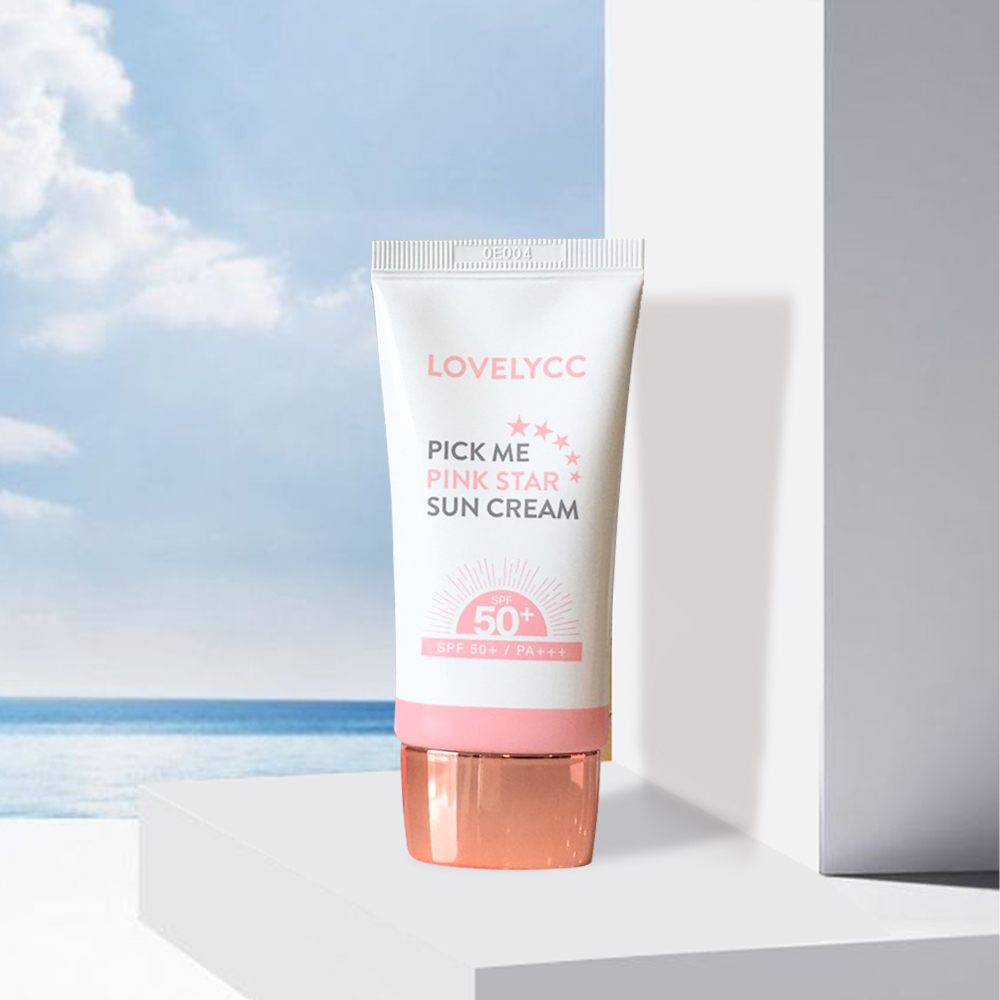 Kem Chống Nắng Nâng Tông LOVELYCC Pick Me Pink Star SPF50+ PA+++ 50ML