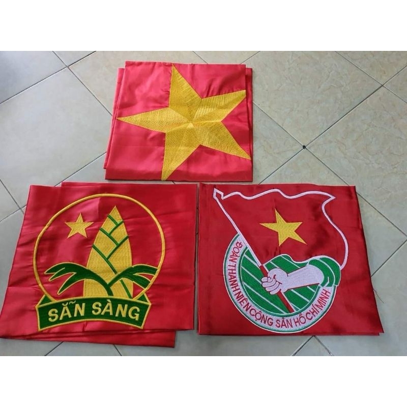 cờ đoàn, đội thêu