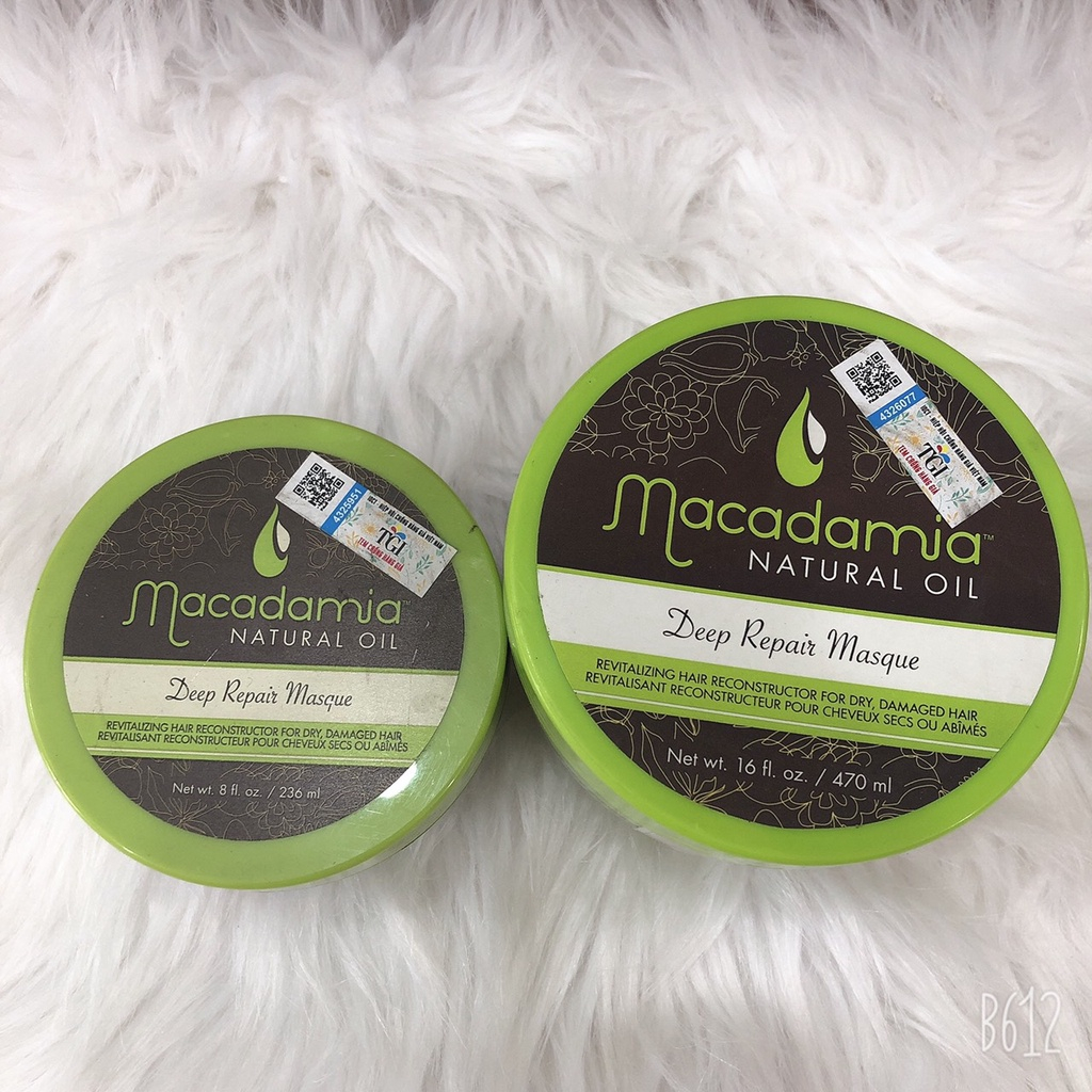 Kem Ủ Tóc Phục Hồi Hư Tổn Macadamia, Siêu Tái Tạo và Trẻ Hóa Mái Tóc Hư Tổn Deep Repair Masque _ Camy sto