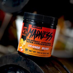 Bổ Sung Năng Lượng Pre-Workout Mutant Madness Hộp 285g – Vị Orange Rush