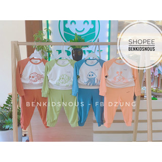 Bons99 - bộ dài tay vải modal mềm mát cho bé