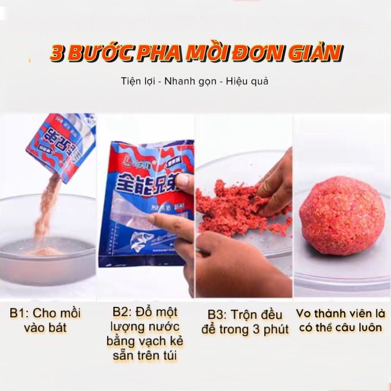 MỒI CÂU TOÀN NĂNG- Chuyên chép, diếc, trôi, rô phi...