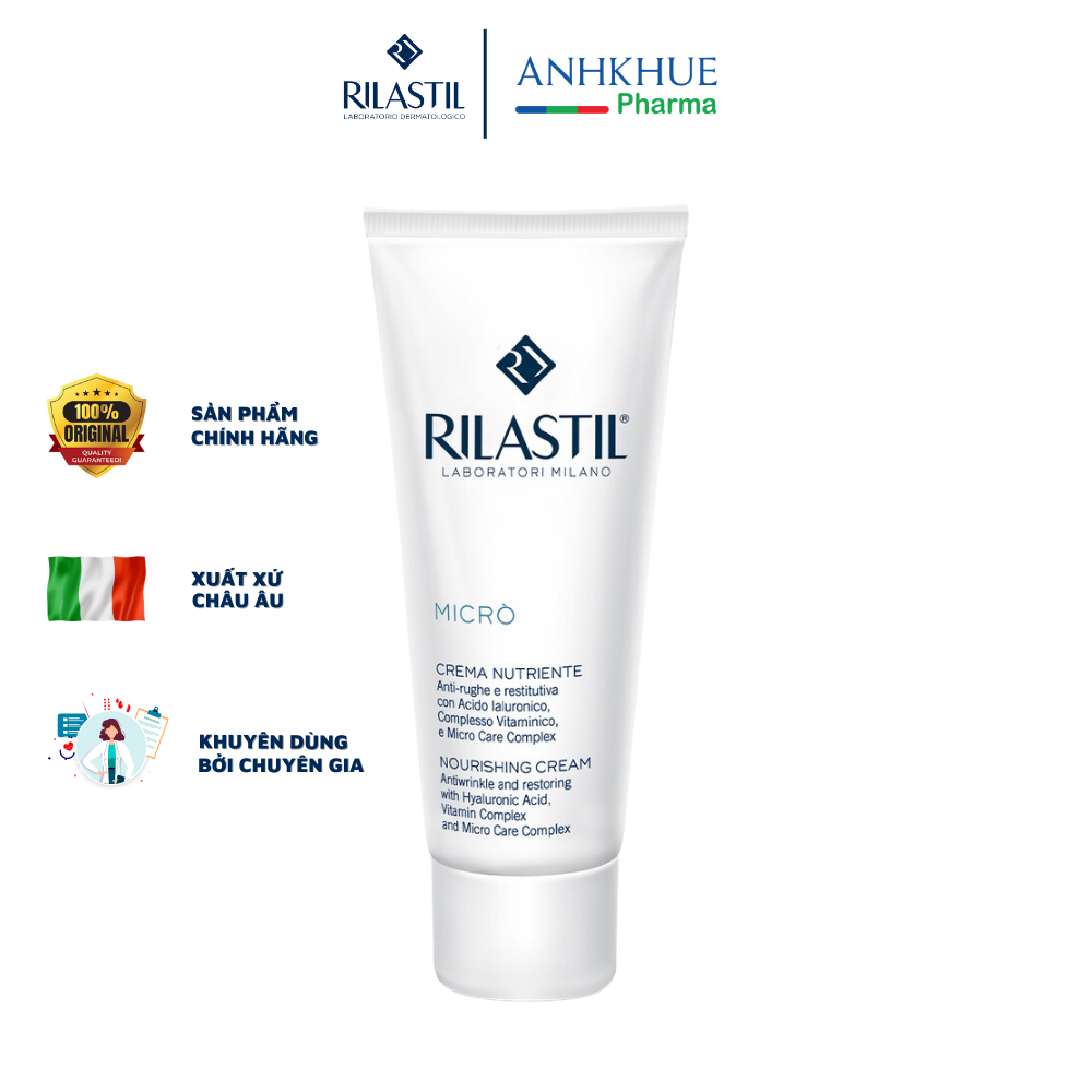 Kem chống lão hóa da tuổi Từ 25 - 35 cho da khô và da thường Rilastil Micro Nourishing Cream 50ml- Hàng chính hãng