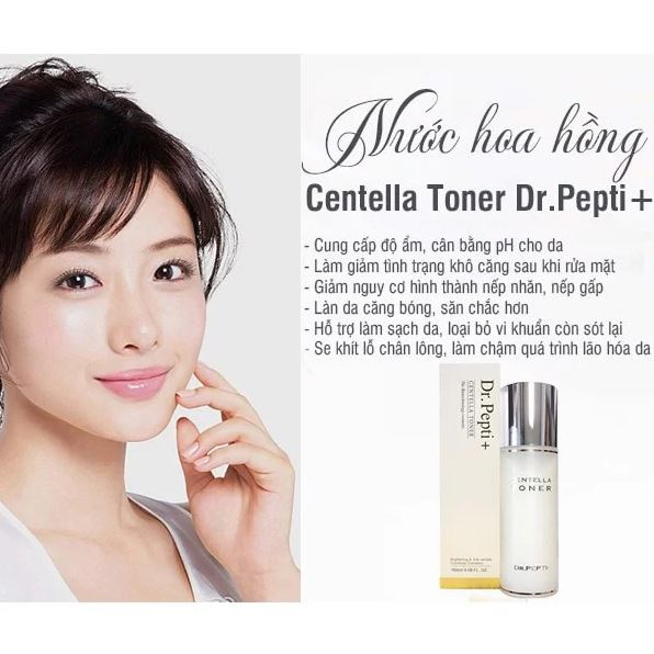 Nước Hoa Hồng Dưỡng Da, Giúp Se Khít Lỗ Chân Lông, Da Căng Bóng Dr.Pepti + Centella Toner. | BigBuy360 - bigbuy360.vn