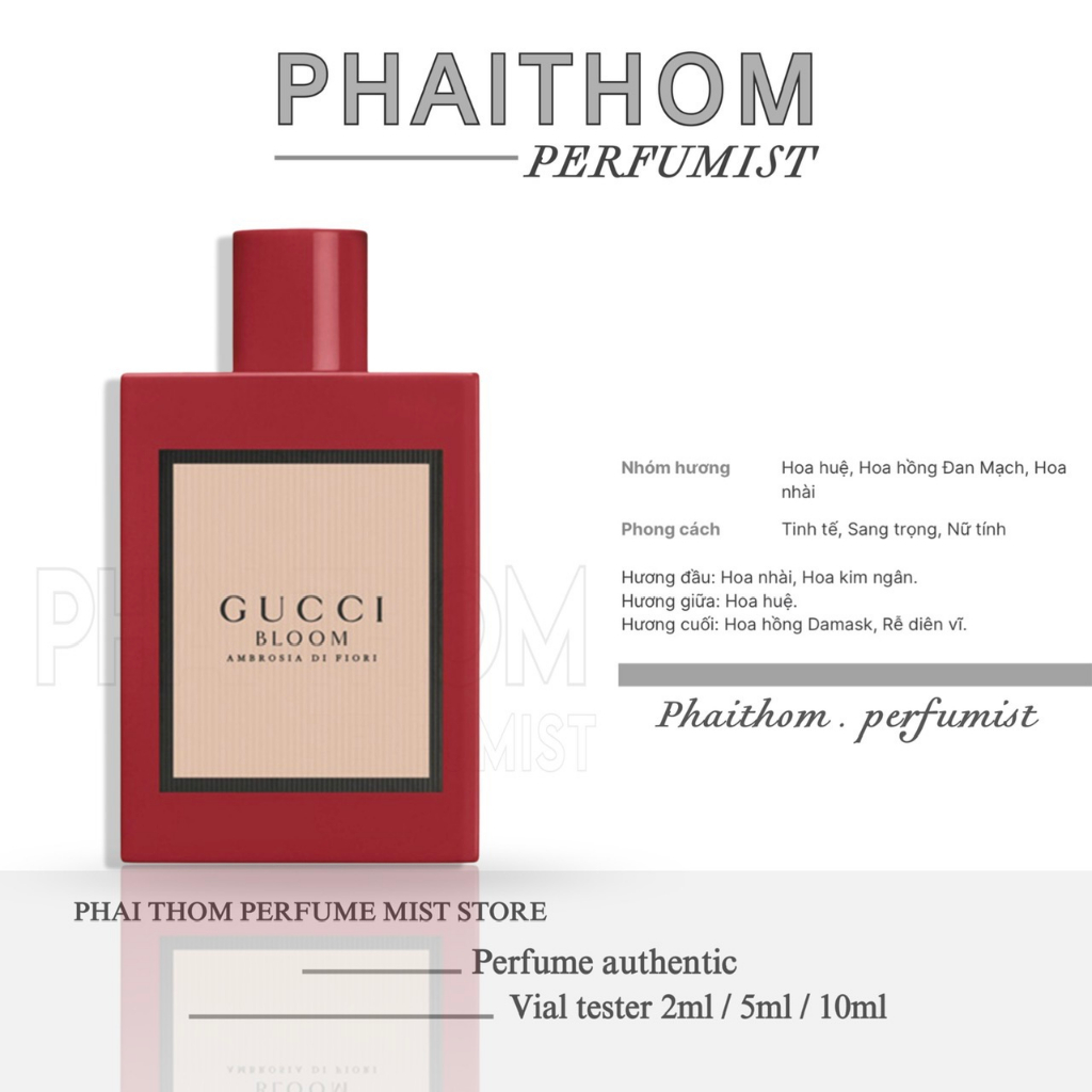 PHAITHOM Gucci Bloom Ambrosia di Fiori Nước hoa nữ