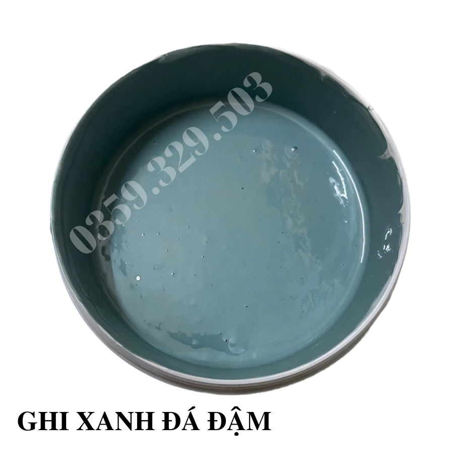 Sơn Màu Ghi Xanh Đá Đậm Ngoại Thất