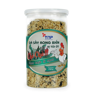 (HŨ 250G) GÀ SẤY RONG BIỂN VỊ TỎI ỚT CHÀ CHÀ THẢO NGUYÊN PHÁT (TNP) - Hàng công ty. Khô gà sạch. Cam kết chất lượng