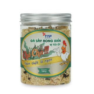 (HŨ 100G) GÀ SẤY RONG BIỂN VỊ TỎI ỚT CHÀ CHÀ THẢO NGUYÊN PHÁT (TNP) - Hàng công ty. Khô gà sạch. Cam kết chất lượng