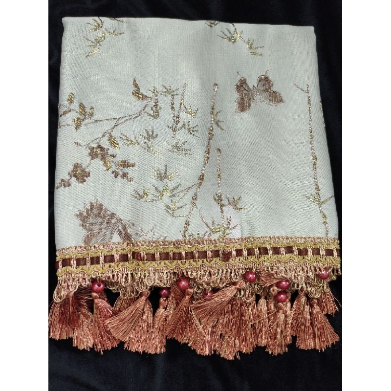 Khăn phủ đàn guzheng cao cấp, sang trọng có tua rua rất đẹp 163cm