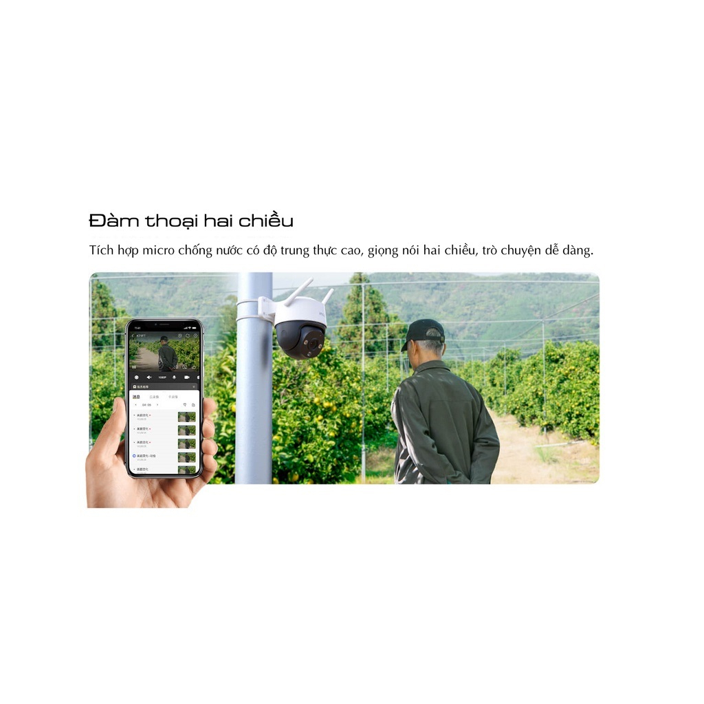 Camera Imou Ngoài trời S21FEP / S41FEP Còi Hú Báo Động, Đàm thoại 2 chiều, Quay màu ban đêm, Xoay 360 độ - BH 24 Tháng