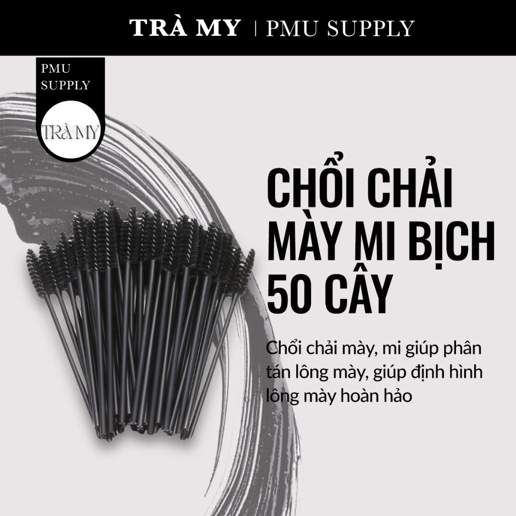 Gói chổi chuốt mi-chổi chải mi 50c/gói ( màu đen)