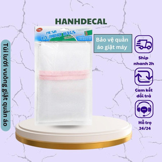 Túi Lưới Vuông Bảo Vệ Quần Áo Khi Giặt Dũ Cỡ Lớn 50 X 60