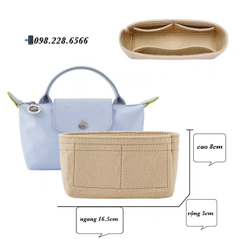 Lót giữ form túi  LongChamp