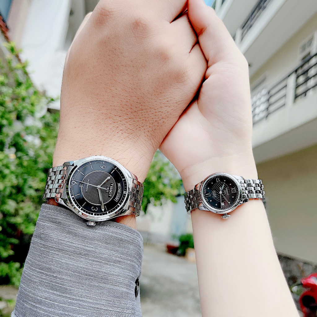Đồng hồ nam cặp Tissot  T038.430.11.057.00 size 38.5mm dây kim loại kính sapphire