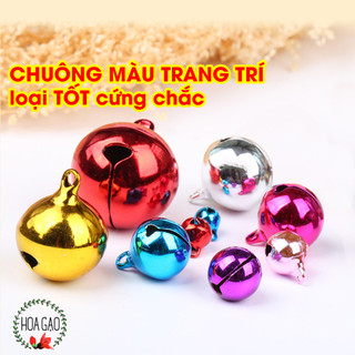 chuông tròn đủ màu làm vòng tay handmade - treo nôi, phụ kiện vòng tay, chuông móc khóa đồ chơi trang trí giáng sin