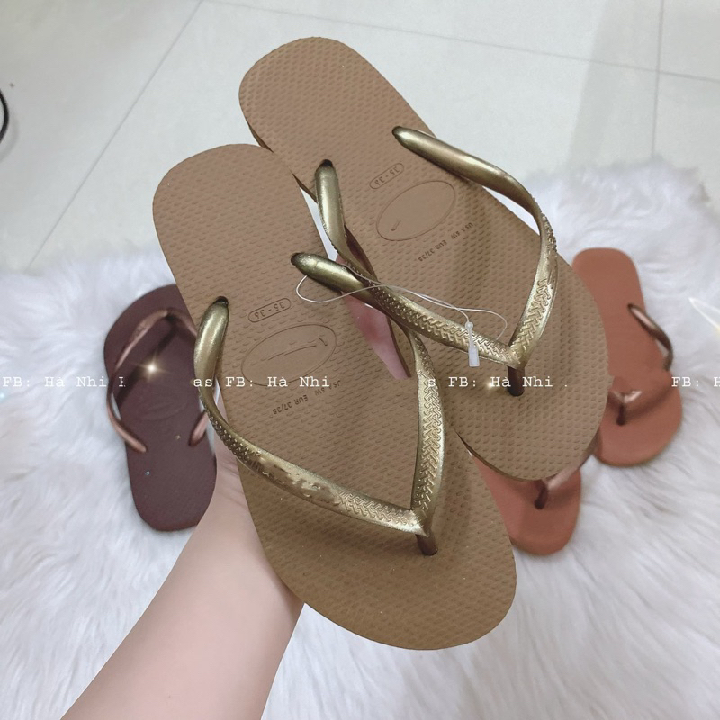 Dép Tông Nữ Slim Trơn Màu Hot