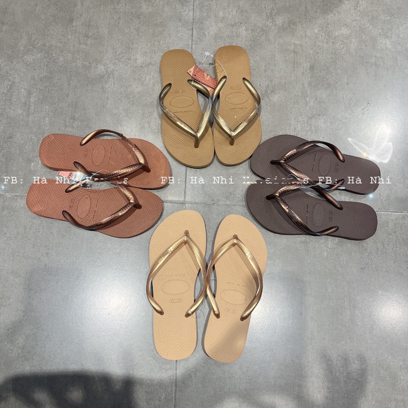 Dép Tông Nữ Slim Trơn Màu Hot