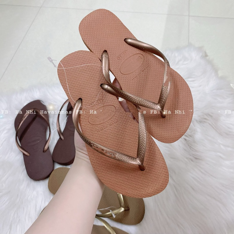 Dép Tông Nữ Slim Trơn Màu Hot