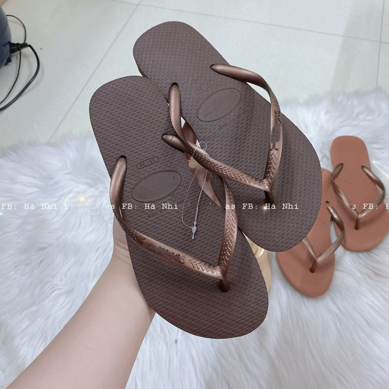 Dép Tông Nữ Slim Trơn Màu Hot