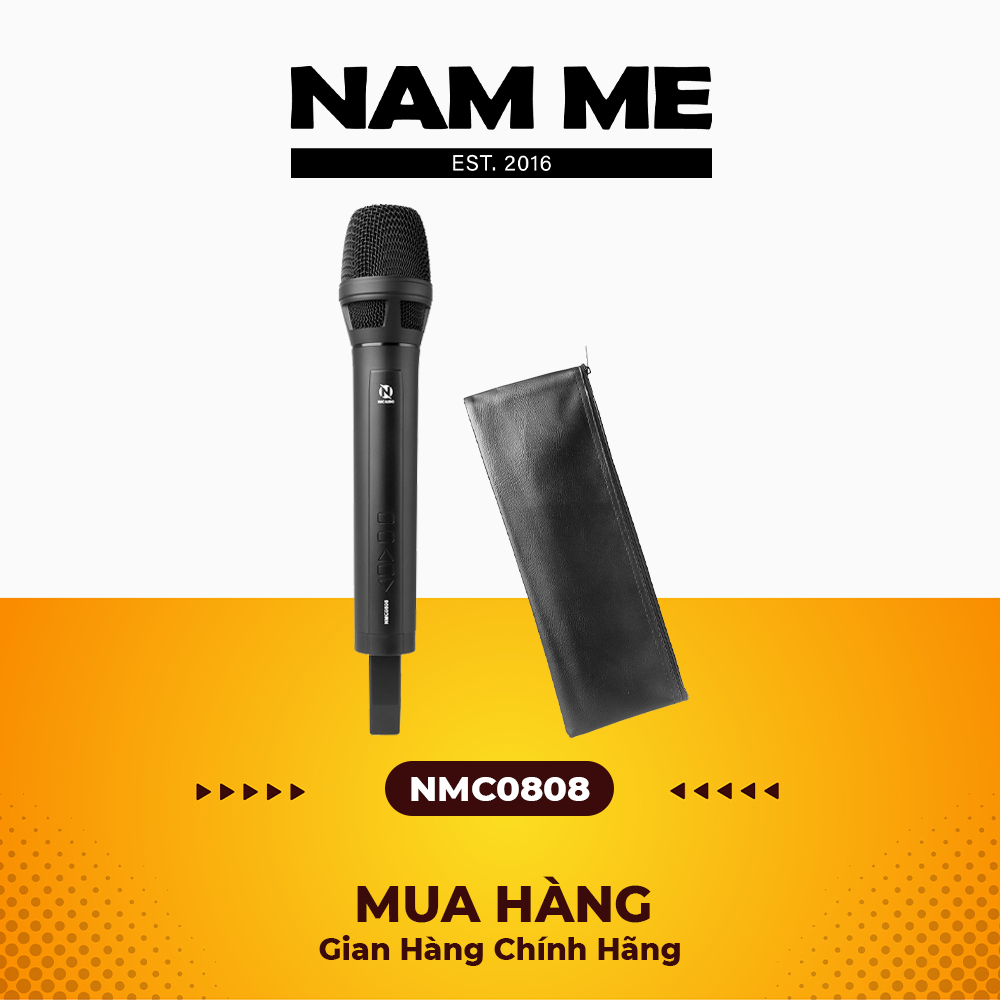 Micro đa năng NMC0808 - Kết nối loa ô tô, loa vi tính, loa kéo qua sóng FM hoặc AUX - Thu âm, hát live trên điện thoại