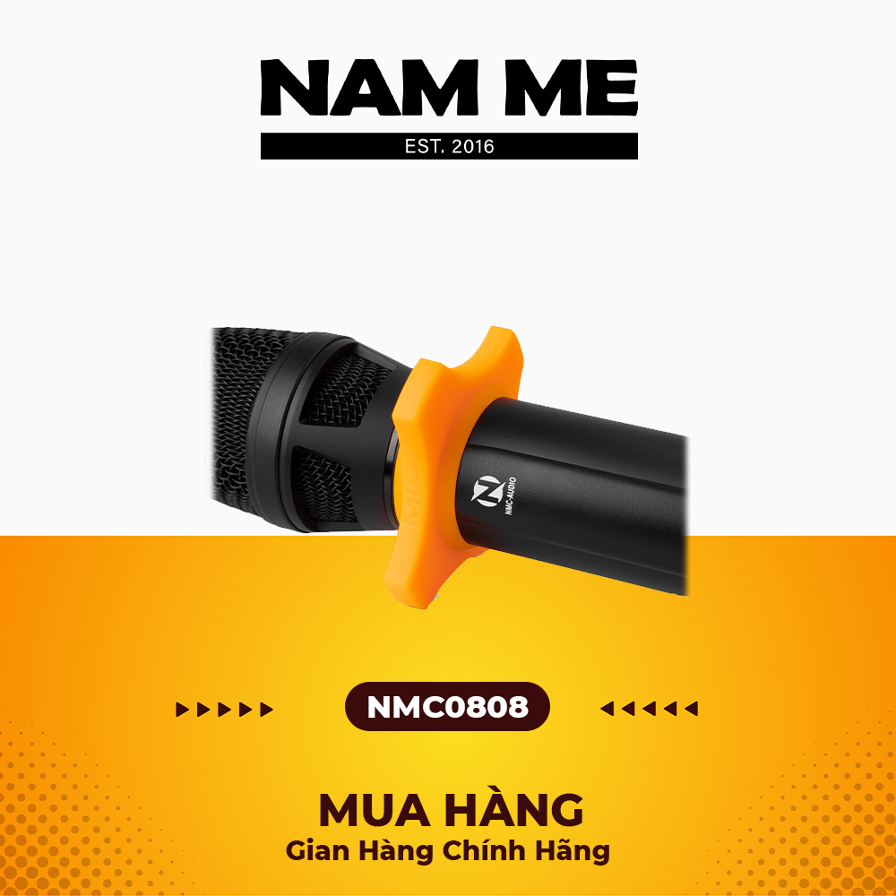 Micro đa năng NMC0808 - Kết nối loa ô tô, loa vi tính, loa kéo qua sóng FM hoặc AUX - Thu âm, hát live trên điện thoại