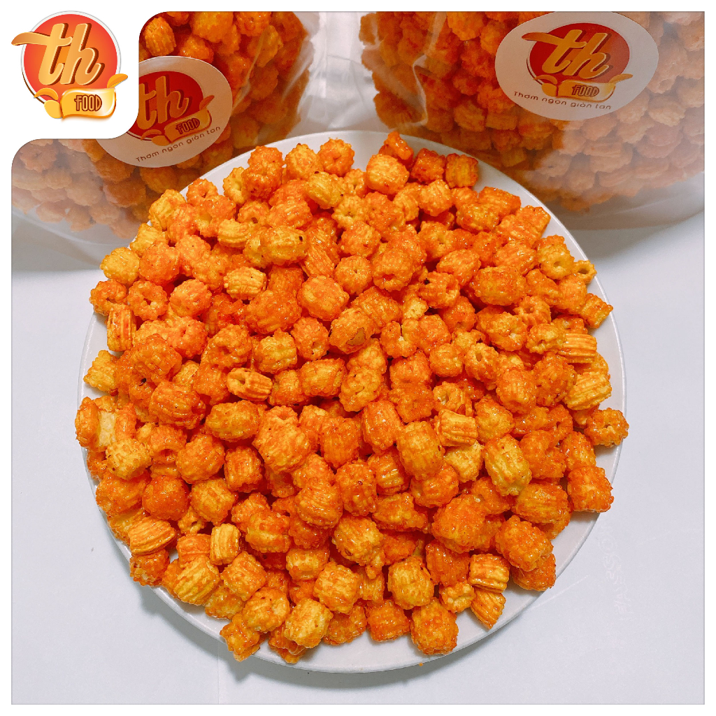 500G Nui Sấy Giòn Cay, Bim Bim Sen Đỏ Cay Thơm Ngon Đặc Biệt