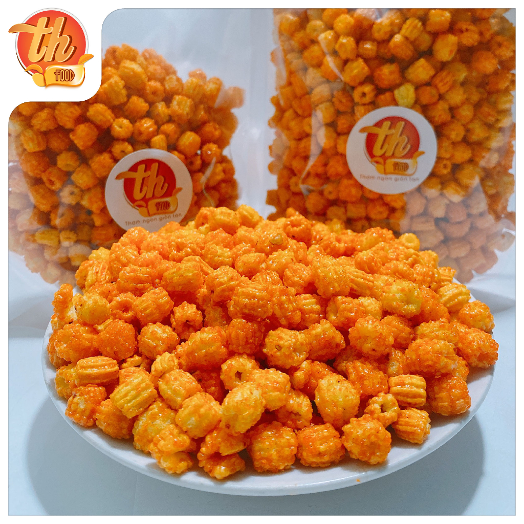 500G Nui Sấy Giòn Cay, Bim Bim Sen Đỏ Cay Thơm Ngon Đặc Biệt