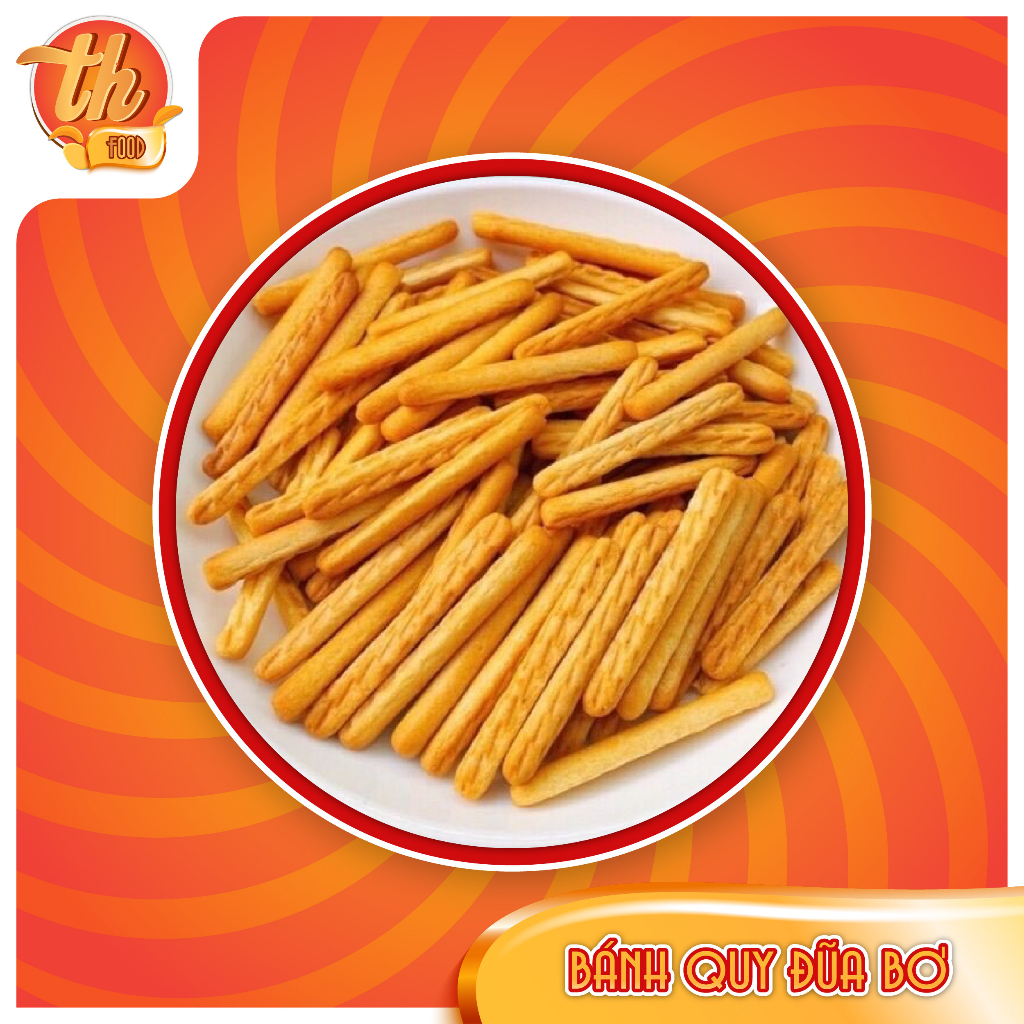 500G Bánh Quy Đũa Bơ Sữa Thơm Ngon, Snack Quy Đũa Béo Ngậy Vị Sữa