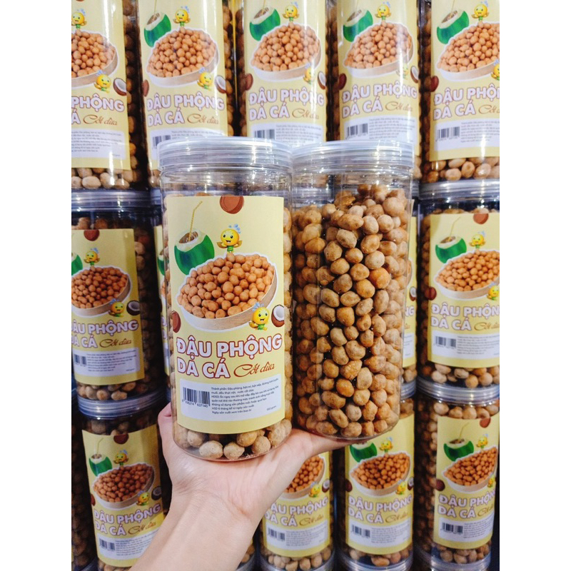 Đậu Phộng Da Cá Vị Cốt Dừa hũ 550g