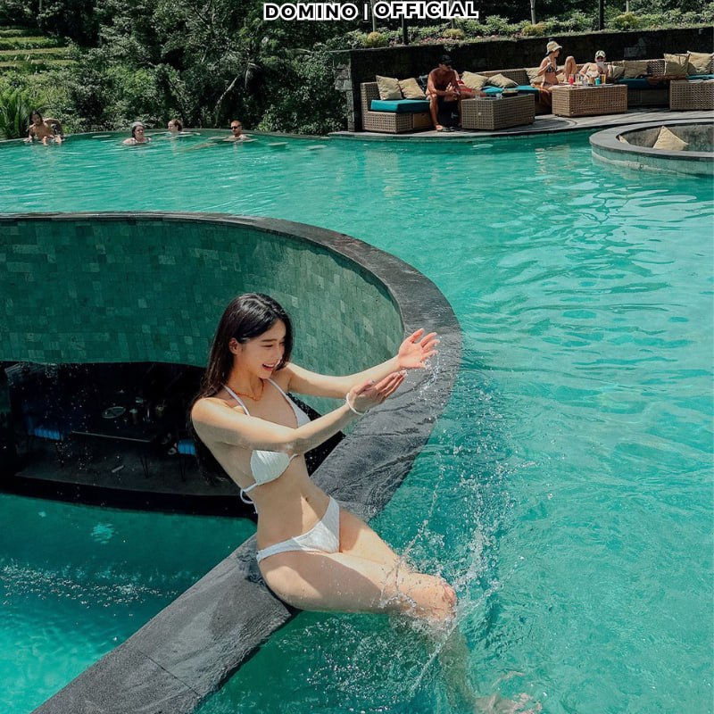 Bikini Đi Biển Domino Set 3 Món Siêu Xinh Sexy Cho Nữ