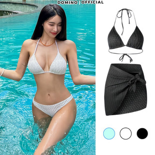 Bikini đi biển domino set 3 món siêu xinh sexy cho nữ