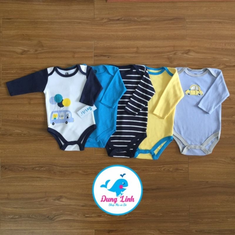 SET 5 BODY DÀI TAY CHO BÉ TRAI VÀ BÉ GÁI