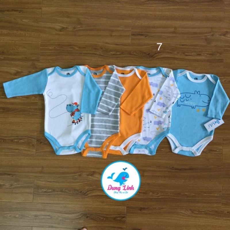 SET 5 BODY DÀI TAY CHO BÉ TRAI VÀ BÉ GÁI