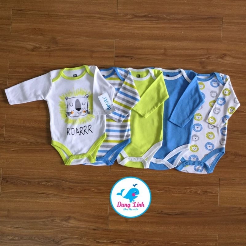 SET 5 BODY DÀI TAY CHO BÉ TRAI VÀ BÉ GÁI