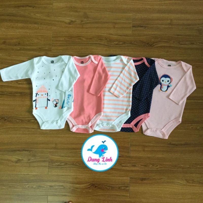 SET 5 BODY DÀI TAY CHO BÉ TRAI VÀ BÉ GÁI