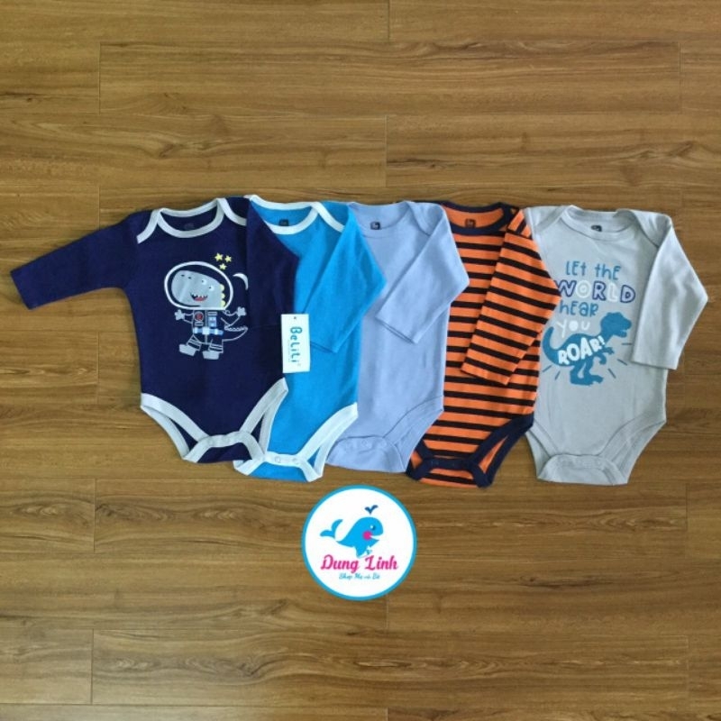 SET 5 BODY DÀI TAY CHO BÉ TRAI VÀ BÉ GÁI
