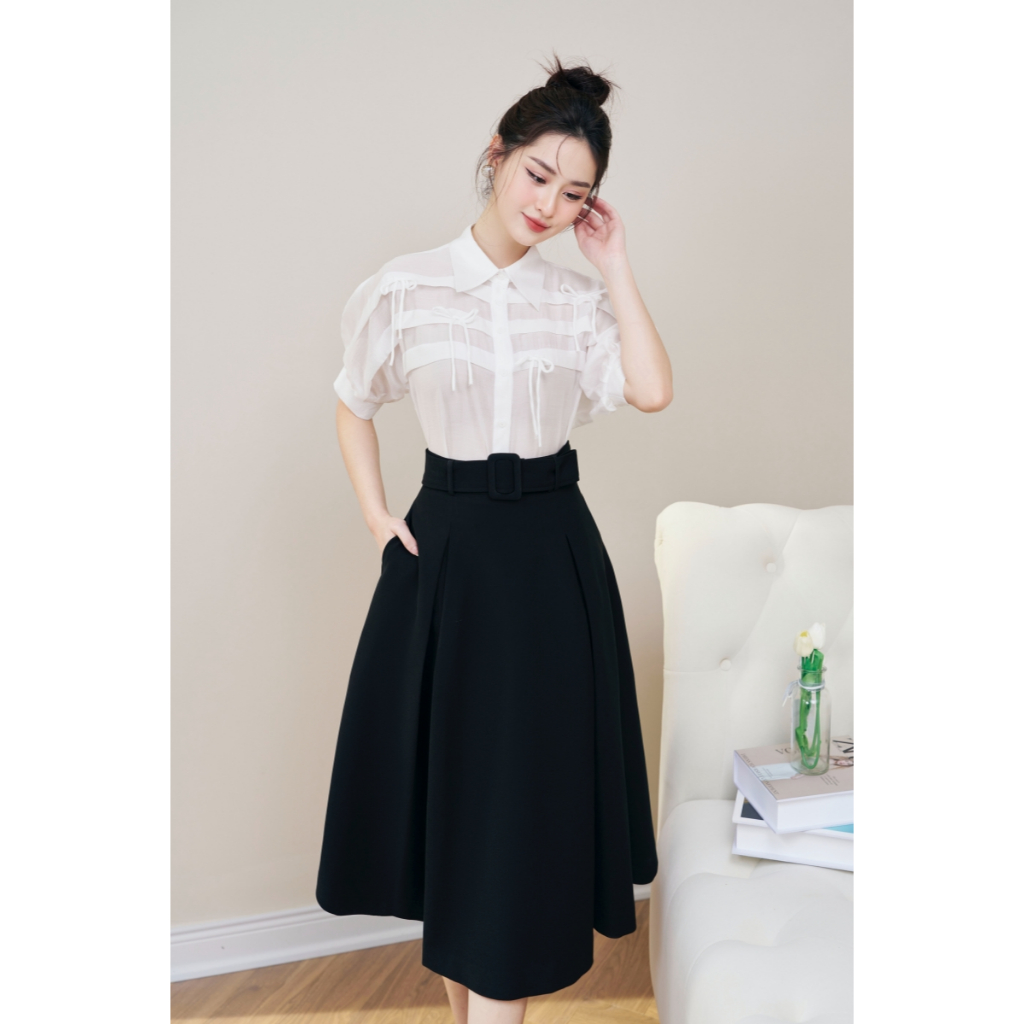 Áo Sơ Mi Bèo Ba Tầng Trang Trí Thời Trang by LEMIA Design - LA23166