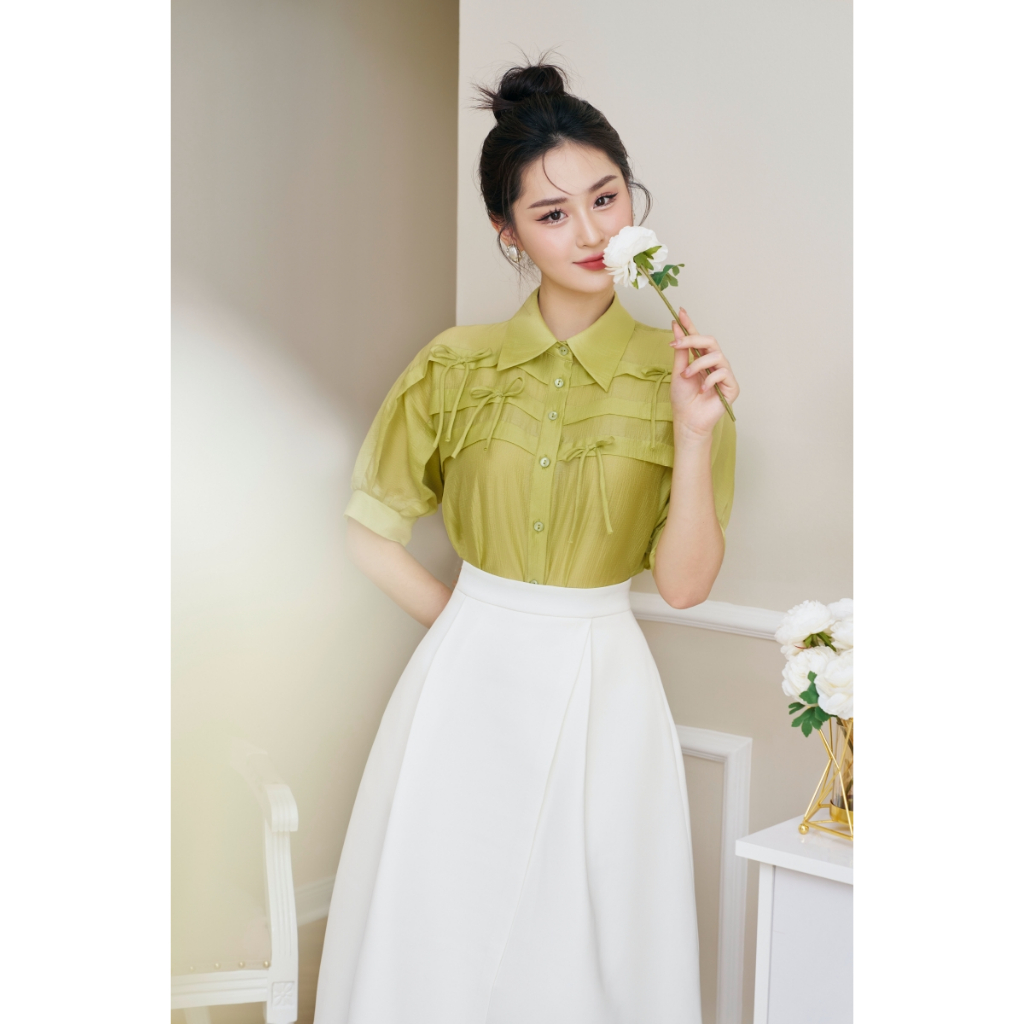 Áo Sơ Mi Bèo Ba Tầng Trang Trí Thời Trang by LEMIA Design - LA23166