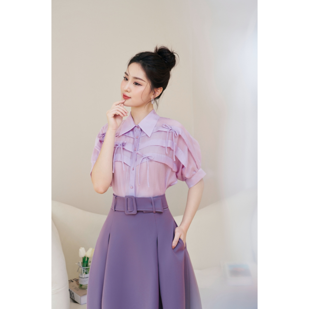 Áo Sơ Mi Bèo Ba Tầng Trang Trí Thời Trang by LEMIA Design - LA23166