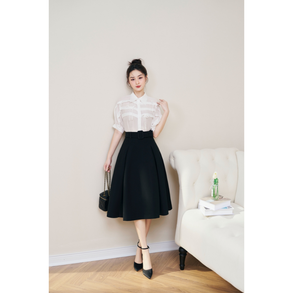 Áo Sơ Mi Bèo Ba Tầng Trang Trí Thời Trang by LEMIA Design - LA23166